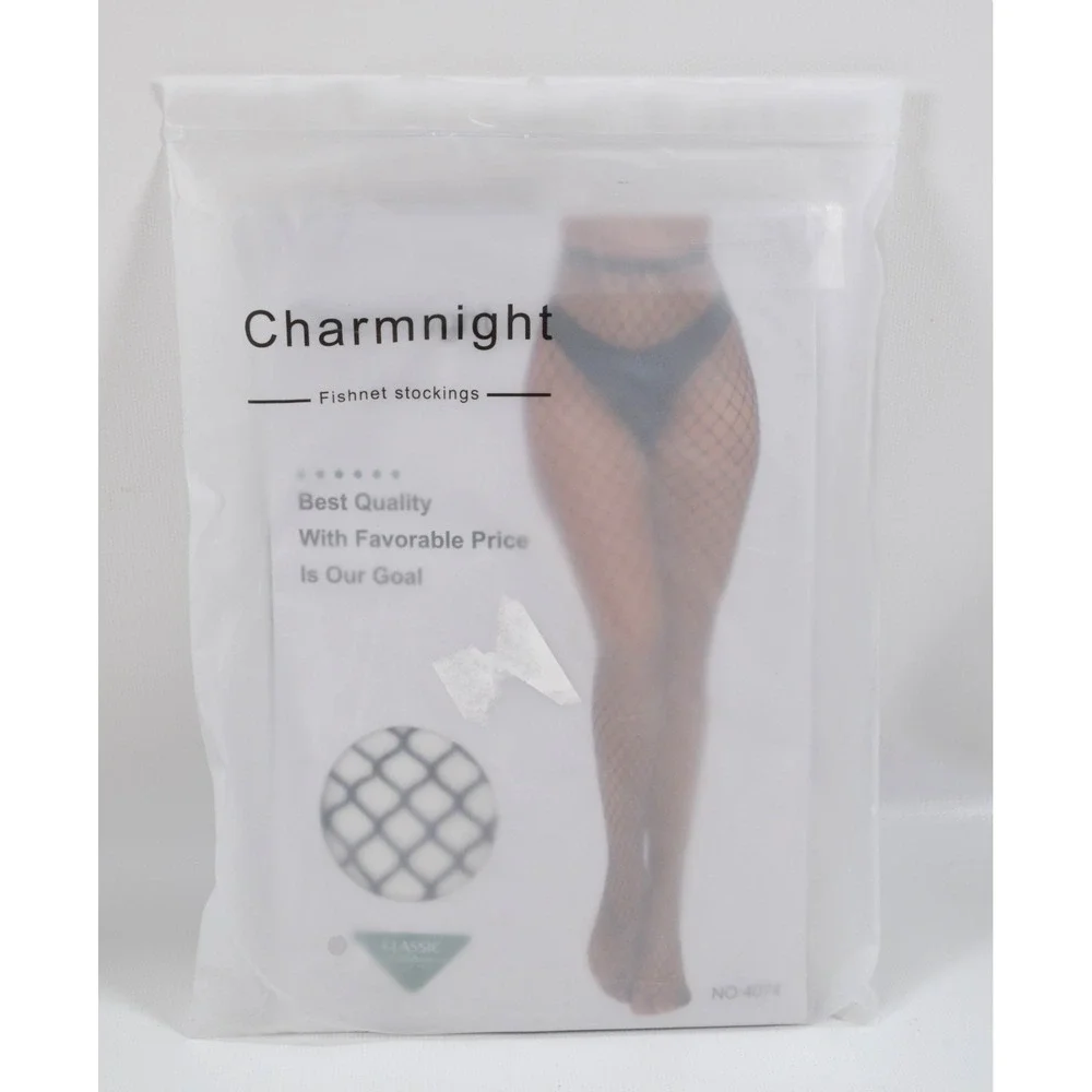 Charmnight Womens High Waist Fishnet Stockings High Pantyhose 2 Pair 4074 / 4542